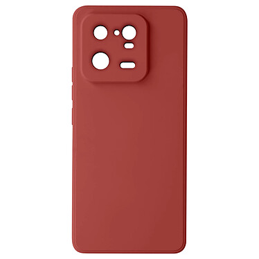 Avizar Coque pour Xiaomi 13 Pro Silicone Intérieur Microfibre Finition Mate  rouge