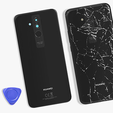 Acheter Clappio Vitre arrière de remplacement pour Huawei Mate 20 Lite Noir