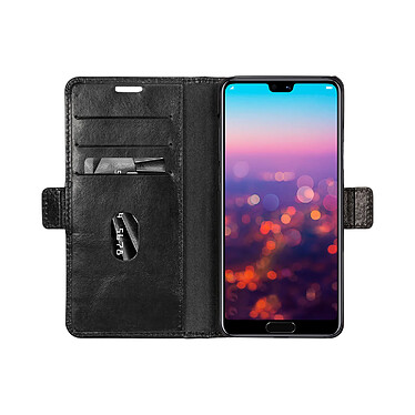 Avis DBRAMANTE1928 Étui Folio pour Huawei P 20 Pro en Cuir Copenhagen avec Porte-Cartes Noir