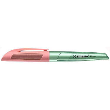 STABILO Stylo plume Flow COSMETIC, vert métallisé/abricot