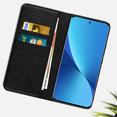 Avis Avizar Housse Xiaomi 12 Pro Clapet Portefeuille Fonction Support Vidéo Noir