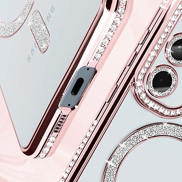 Acheter Avizar Coque Diamant pour Samsung Galaxy A55 MagSafe Contour Strass Rose Champagne