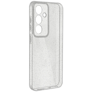 Avizar Coque pour Samsung S23 FE Silicone Pailleté Caméra Protégée Transparent