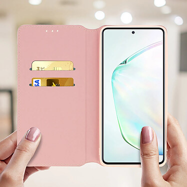 Avis Avizar Housse Galaxy Note 10 Lite Étui Folio Porte-carte Fonction Support Rose gold