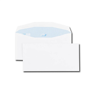 GPV Boite de 1000 enveloppes patte trapèze blanches C6/C5 115x229 80 g/m² gommées