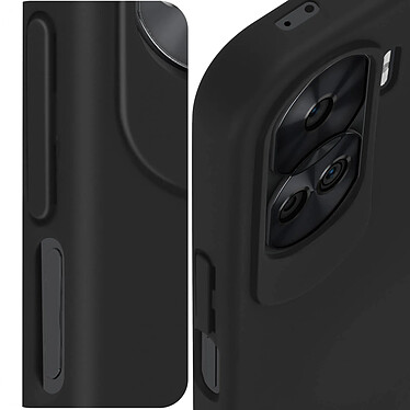 Avizar Coque pour Honor 90 Lite Silicone Semi-rigide Doux au Toucher  Noir pas cher