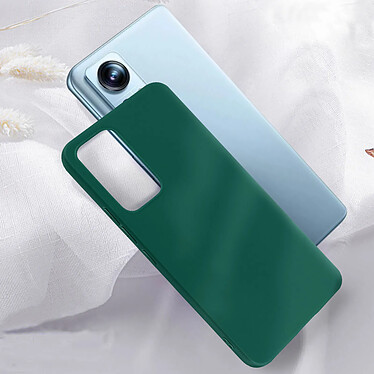 Acheter Avizar Coque pour Xiaomi 12 Lite Silicone Flexible Finition Mate Anti-traces  vert foncé