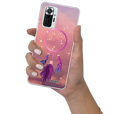 Evetane Coque Xiaomi Redmi Note 10 Pro 360 intégrale transparente Motif Attrape rêve rose Tendance pas cher