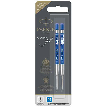 PARKER Mine de rechange QUINK gel, bleu, tracé: M, 2 pièces