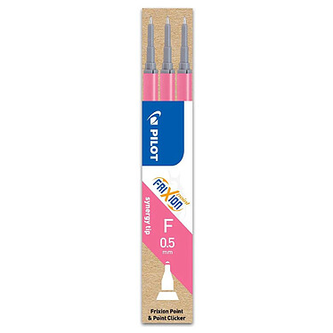 PILOT Set de 3 Recharges friXion Point (BLS-FRP5) Pointe Fine Rose