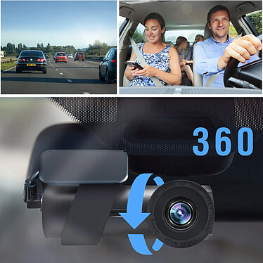 Acheter Avizar Dashcam avec Vidéo Full HD 1080p Caméra Avant Rotation 360° Mode Caméra Cachée