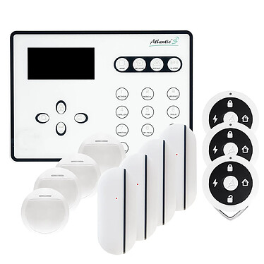 Atlantic'S - ATEOS - Alarme de maison sans fil GSM Kit 4