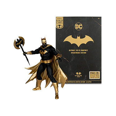 DC Multiverse - Figurine Batman (DC vs Vampires) Knightmare Edition (Gold Label) 18 cm pas cher