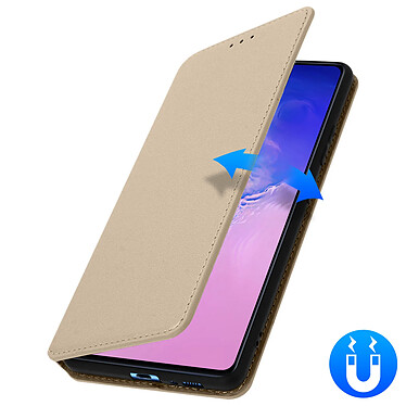 Avizar Housse Samsung Galaxy S10 Lite Étui Folio Portefeuille Fonction Support doré pas cher