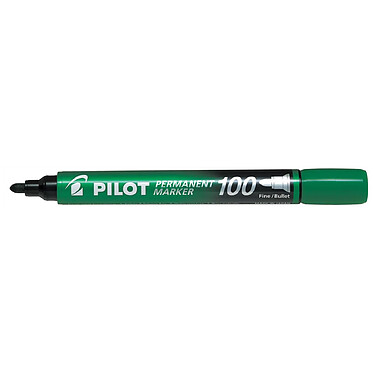 PILOT Marqueur Permanent SCA 100 pointe Ogive Fine / Moyenne Vert x 12