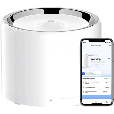 Petkit EVERSWEET PRO 3 UVC fontaine a eau connecté pour animaux 1.8L