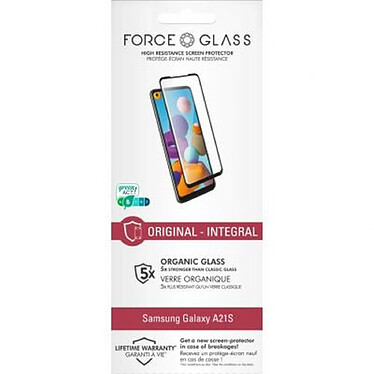 Avis Force Glass Pack de 5 Protège écrans pour Samsung Galaxy A21s en Verre 2.5D Original Transparent