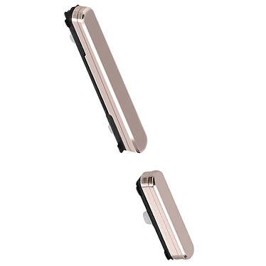 Clappio Bouton Power et Volume pour Samsung Galaxy S22 et S22 Plus Rose Champagne