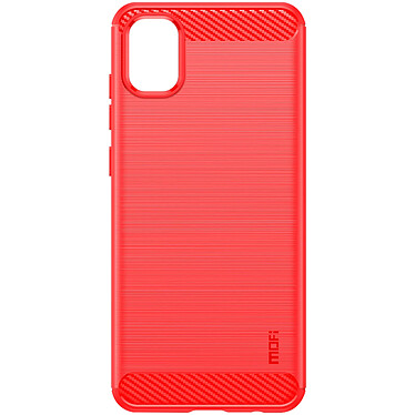 Avizar Coque pour Samsung Galaxy A05 Effet Carbone Silicone Flexible Antichoc  Rouge