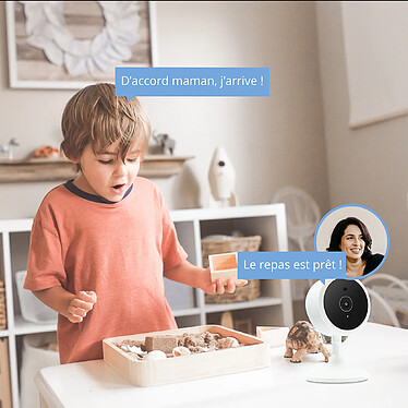 METRONIC - Caméra fixe intelligente Wi-Fi intérieure pas cher