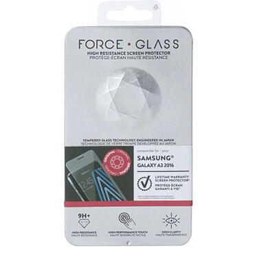 Acheter Force Glass Protège-écran pour Galaxy A3 2016 Oléophobe avec Adhésif Antistatique Transparent