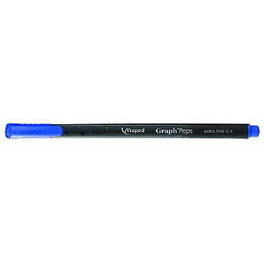 MAPED Stylo feutre Graph'PEPs extra fin 0,4 mm bleu