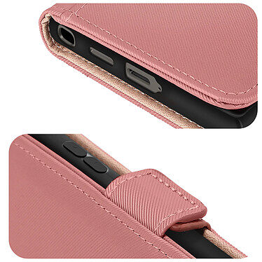 Avizar Étui pour Samsung Galaxy S24 Ultra Multi-rangement Support Vidéo Rose Champagne pas cher