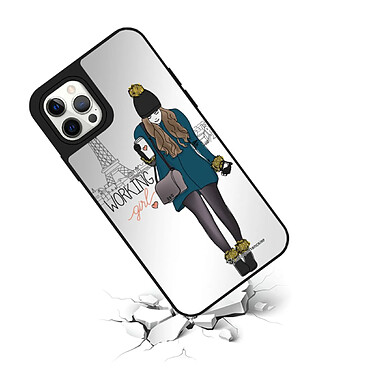 Avis LaCoqueFrançaise Coque iPhone 12/12 Pro miroir Working girl Design