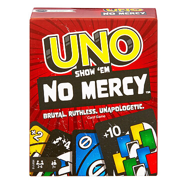 Mattel Set de Jeu de Société Uno Show Em No Mercy 168 Cartes Multicolore