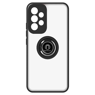 Avizar Coque pour Samsung Galaxy A53 5G Bi-matière Bague Métallique Support Vidéo  Noir