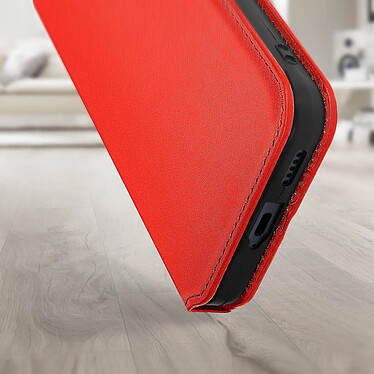 Avizar Housse pour Xiaomi 13 Lite Clapet Magnétique Porte-carte Support vidéo  Rouge pas cher