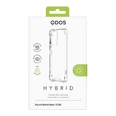 Avis QDOS Coque pour Xiaomi Redmi Note 12 5G Hybrid Rigide Transparent