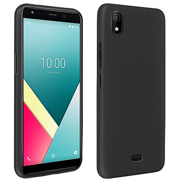 Avizar Coque Wiko Y61 Protection Silicone Gel Flexible Fine Légère Noir