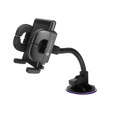 Forcell Support Voiture pour Smartphone Pare Brise et Tableau de Bord Bras Souple  Noir