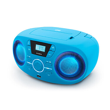 Avis BIGBEN CD61BLUSB - Lecteur Radio Cd Portable Usb Bleu + Speakers Lumineux - CD61BLUSB