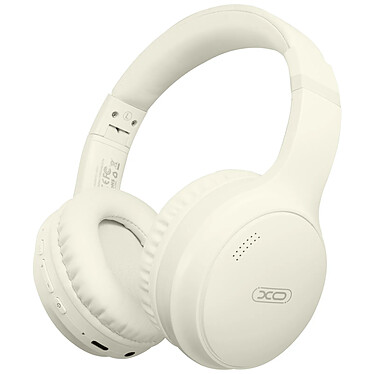 XO Casque Audio Bluetooth 5.3 XO Microphone Blanc Cassé Beige