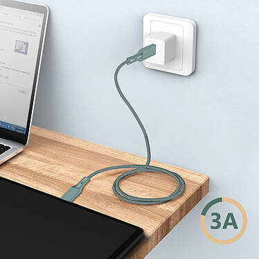 Acheter Just Green Câble Écologique USB-C vers Lightning Intensité 3A 2m Recyclable  bleu