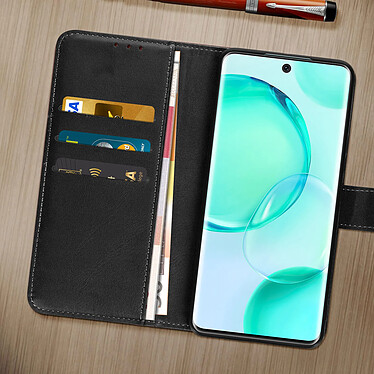 Acheter Avizar Étui Honor 50 et Huawei nova 9 Folio Portefeuille Fonction Support Vidéo Noir