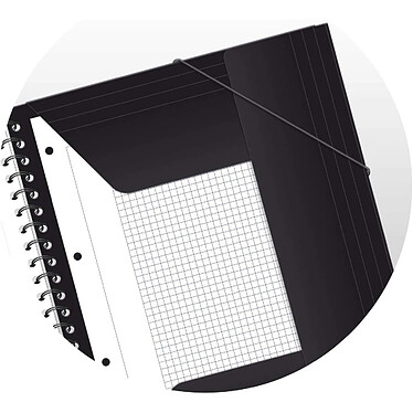 Acheter OXFORD NomadBook Cahier Spirales B5 (17 x 25cm) 160 pages Petits Carreaux 5x5 mm Couverture Polypro Aléatoire