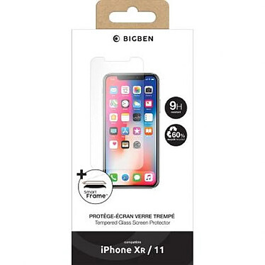 Avis BigBen Connected Protège écran pour Apple iPhone XR / 11 Plat Oléophobe avec SmartFrame™ Transparent