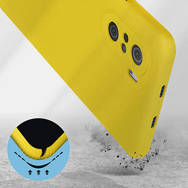 Avis Avizar Coque pour Xiaomi Poco F3 et Mi 11iSilicone Semi-rigide Finition Soft Touch Fine Jaune