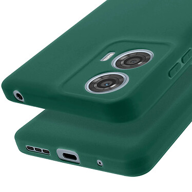 Avizar Coque pour Motorola Moto G24 Power Silicone Souple Mate Vert Foncé pas cher