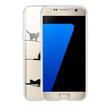 Avis Evetane Coque Samsung Galaxy S7 360 intégrale transparente Motif Chat Lignes Tendance