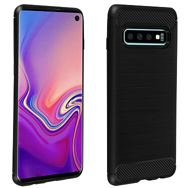 Avizar Coque Noir Carbone pour Samsung Galaxy S10