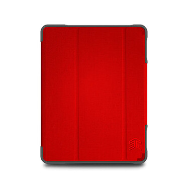 STM Dux Plus Duo compatible iPad 10.2 (2019/20/21 - 7/8/9th gen) Rouge - Polybag pas cher