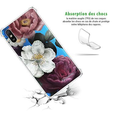 Avis LaCoqueFrançaise Coque Xiaomi Redmi 9A Silicone antichocs Solides coins renforcés  transparente Motif Fleurs roses