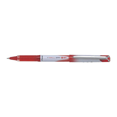 PILOT Stylo roller V-Ball Grip 05 encre liquide Pointe Fine Rouge x 12