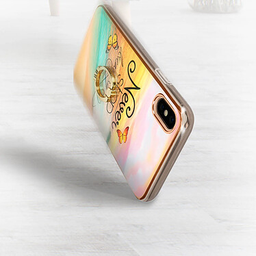 Acheter Avizar Coque iPhone XS Max Bi-matière avec Bague de Maintien Motif Plage Orange