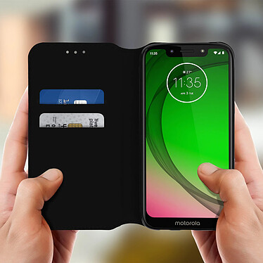 Avis Avizar Housse Motorola Moto G7 Play Étui Portefeuille Fonction Support Vidéo Noir