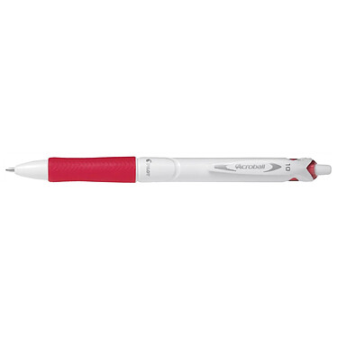 PILOT Stylo Bille Rétractable Grip ACROBALL PURE WHITE 1.0 Pointe Moyenne Rouge x 10